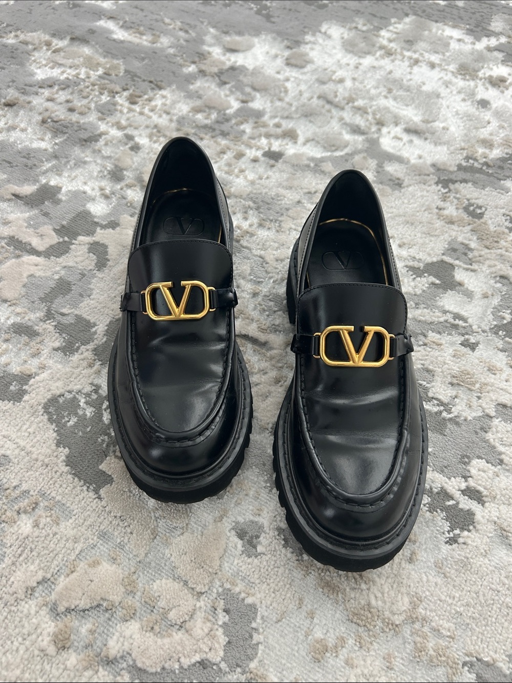 Valentino Black Loafers!